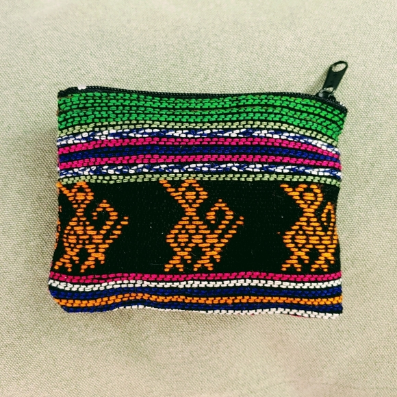Hand Crafted Handbags - NEW! Aztec embroidered coin purse